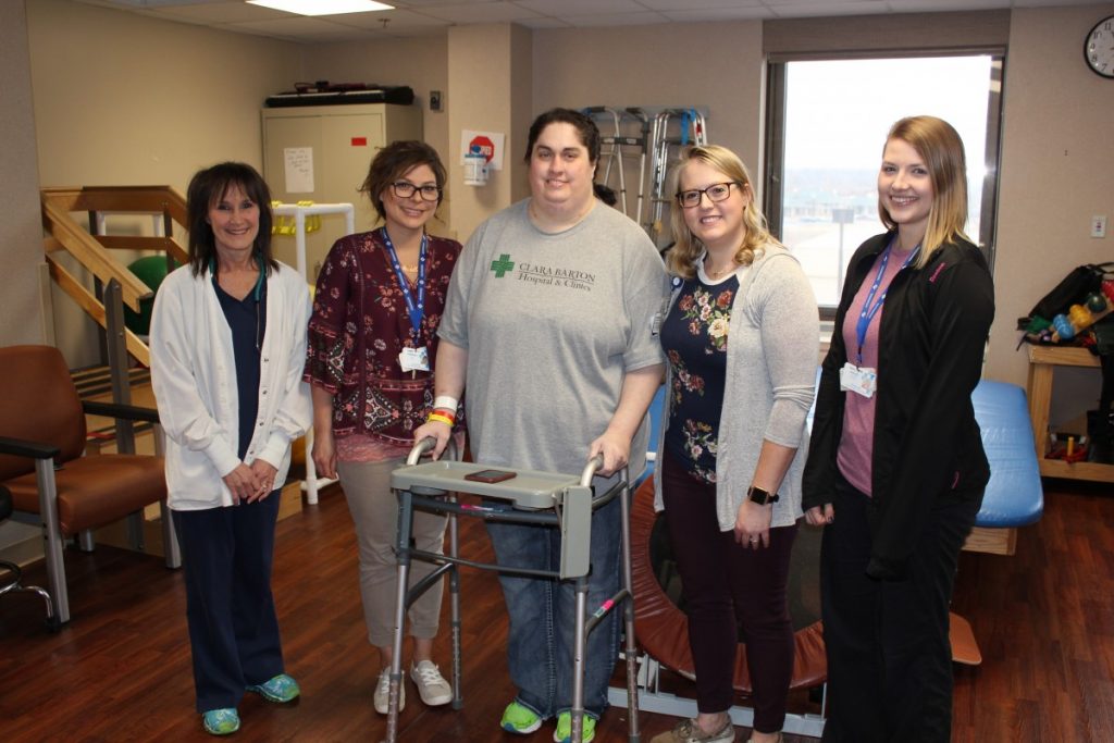 Janelle Pedigo with Hutchinson Regional Medical Center staff members